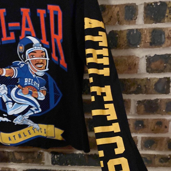 ✨Bel-Air Athletics✨football graphic off tackle long sleeve tee, Men’s S - Picture 7 of 8